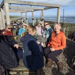 AFTER LUNCH AT THE JOLLY FISHERMAND CRASTER Guided walking for sole travellers in Northumberland