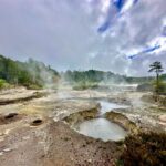 Volcanic action San Miguel Azores Guided walking for sole travellers in the Azores