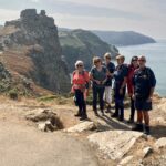 On top of Countisbury Hill Sole Traveller guided walking in Exmoor